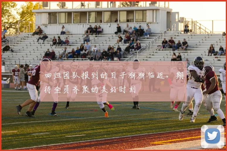 回归团队报到的日子渐渐临近，期待全员齐聚的美好时刻